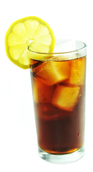 Cola and lemon — Stock Photo, Image
