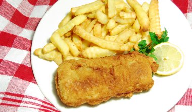 Fish and chips clipart