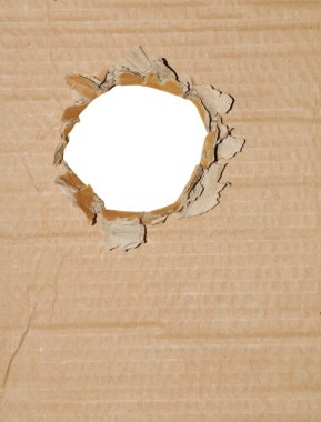 Cardboard hole clipart