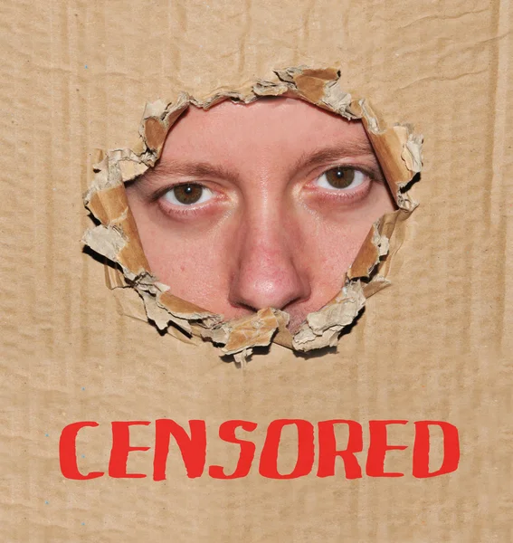 Censuur — Stockfoto