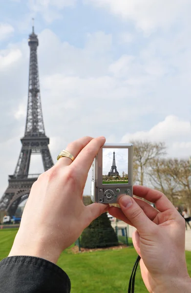 Πύργος του Άιφελ στο Παρίσι, Γαλλία — Φωτογραφία Αρχείου