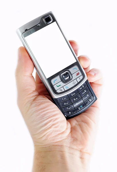 Telefon komórkowy w ręku Obrazek Stockowy