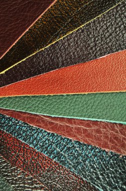 Leather samples clipart