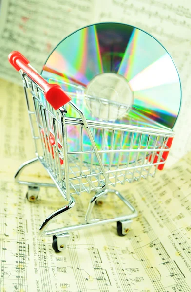 Musik shopping — Stockfoto
