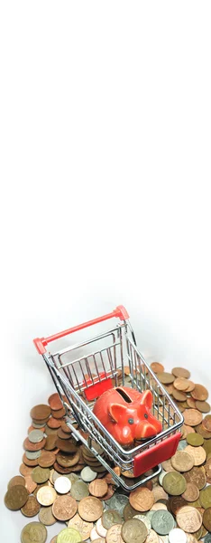 Compras e poupança — Fotografia de Stock