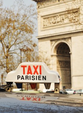 Taxi in Paris clipart