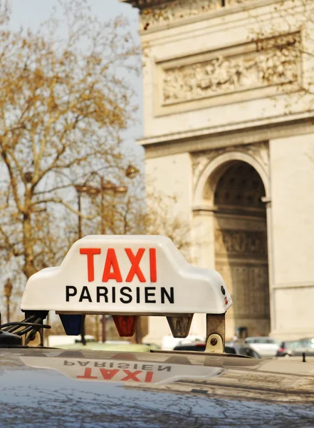 Táxi em Paris — Fotografia de Stock