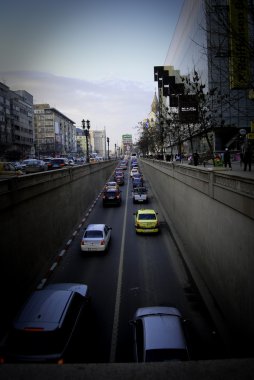 Bükreş'te trafik sıkışıklığı