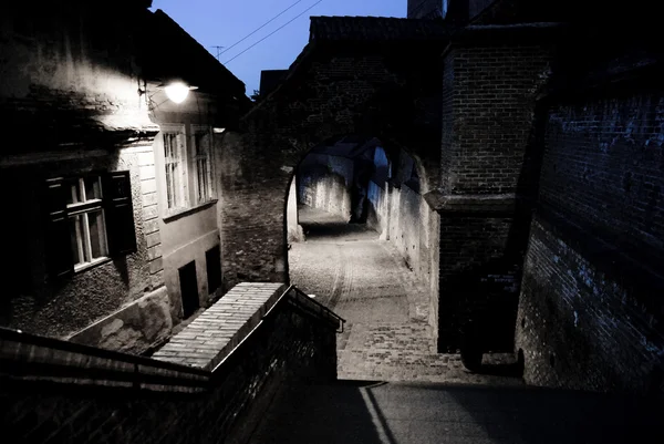 Ortaçağ sokak Stok Fotoğraf