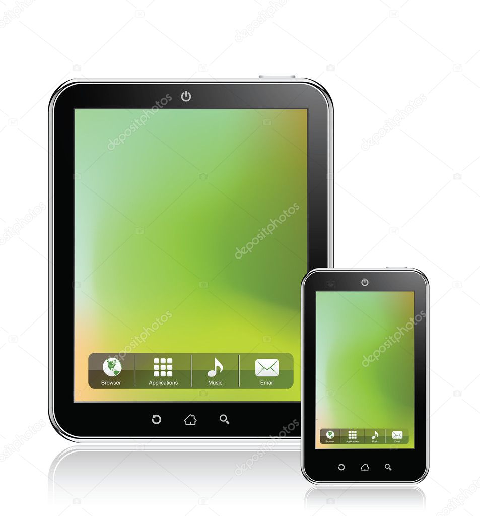 Tablet Computer & Mobile Phone