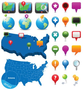 Navigation Icons clipart