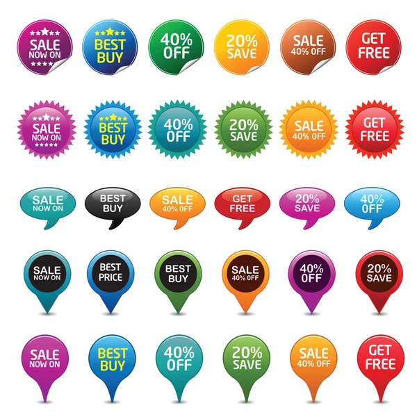 Badges de vente — Image vectorielle