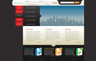 Web Site Design Template 1 clipart