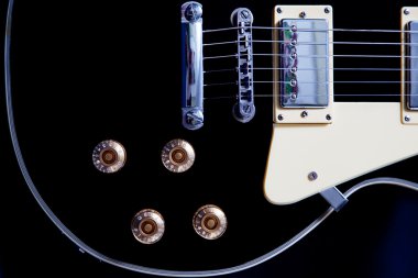 Electric guitar close-up clipart