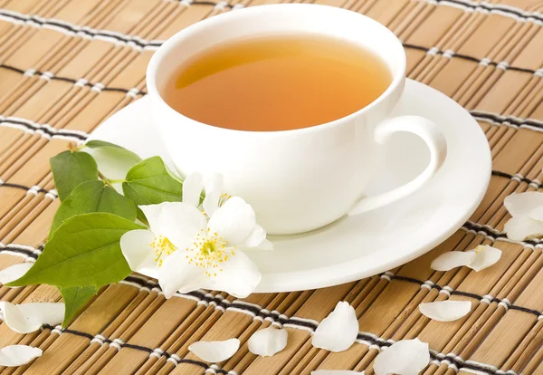 Зеленый жасминовый чай — стоковое фото