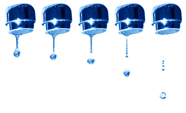 Padající kapky vody Royalty Free Stock Obrázky