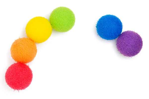 stock image Rainbow from color soft balls