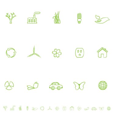 General Eco Symbols Icon Set clipart