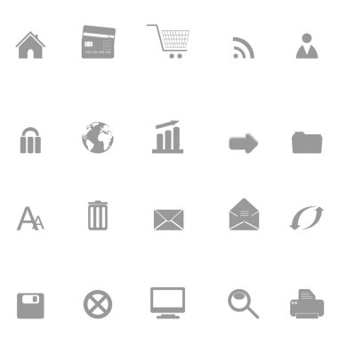 Web and e-commerce icons clipart