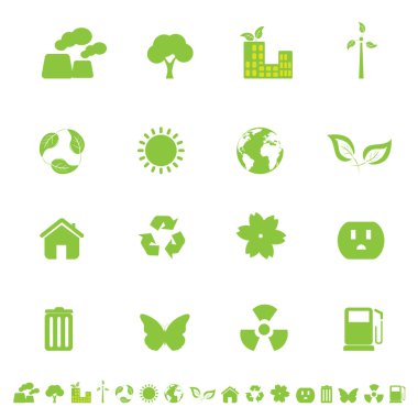 Environment and eco symbols clipart