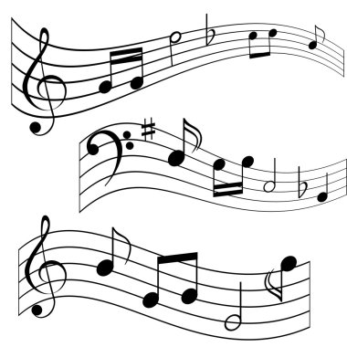 Music notes clipart