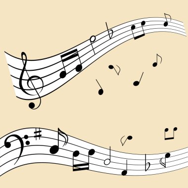 Music notes clipart