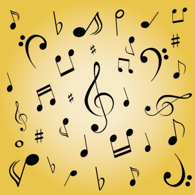 Music notes clipart