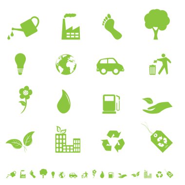 Environment and eco icons clipart