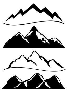 Various mountains clipart