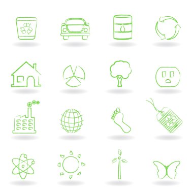 Eco and environment objects clipart