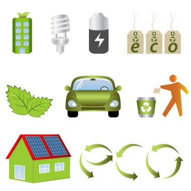 Eco related icons clipart