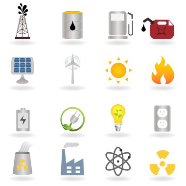 Clean alternative energy and environment clipart