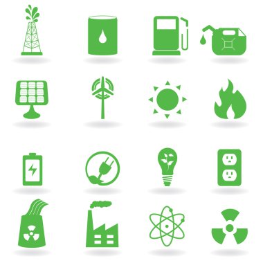 Eco and environment icons clipart