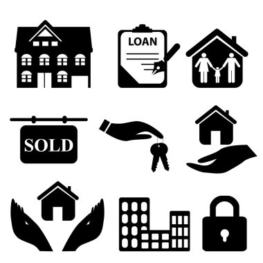 Real Estate Icons clipart