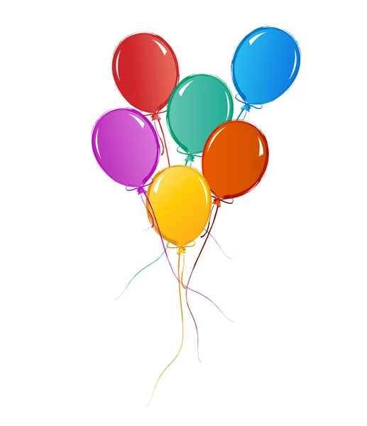 Ballonnen voor verjaardag of feest — Stockvector