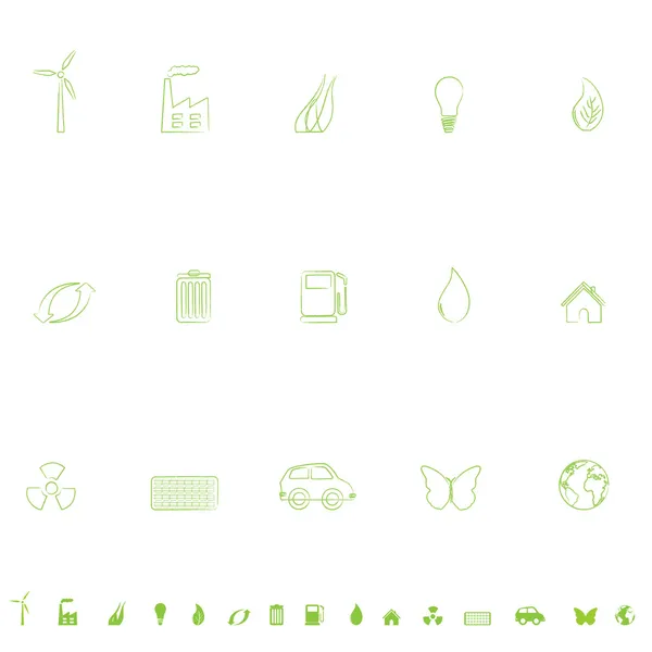 Conjunto de ícone ambiental —  Vetores de Stock
