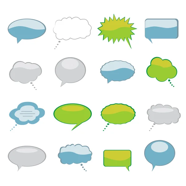 Speech and Thought Bubbles — Stock Vector