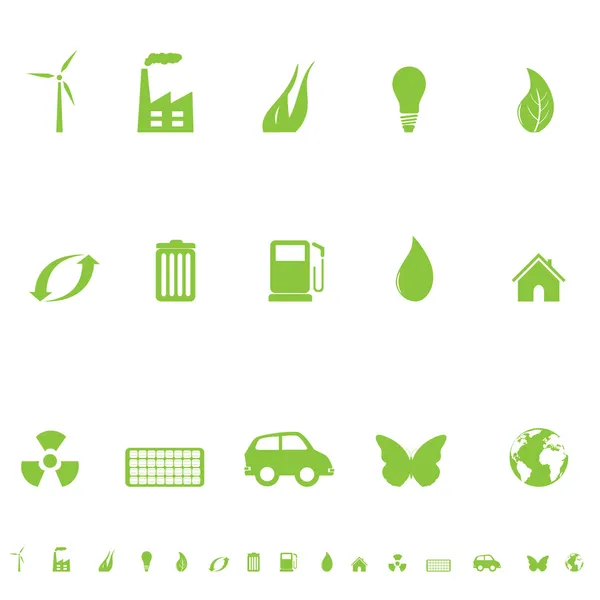 Általános Eco szimbólumok — Stock Vector