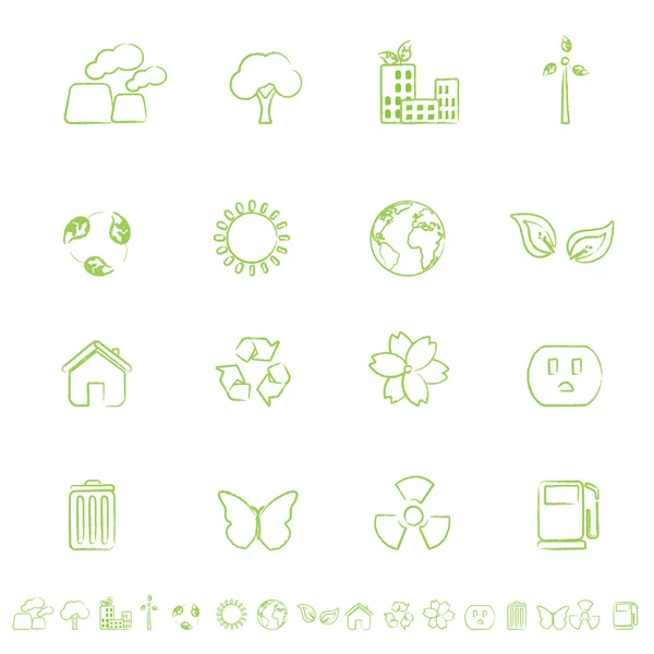 Экологические и экологические символы — стоковый вектор