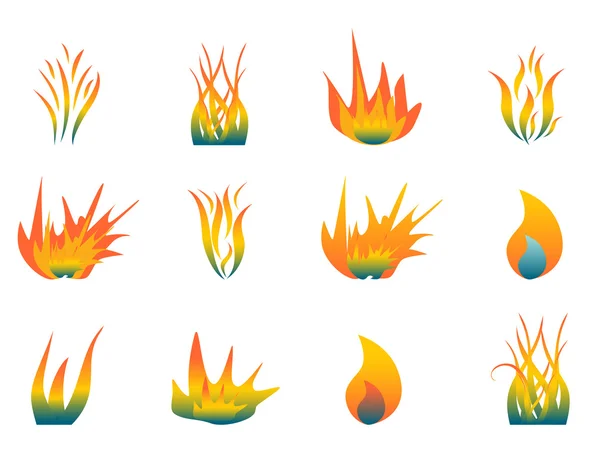 Горячее пламя — стоковый вектор
