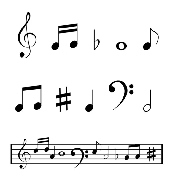 Notes de musique — Image vectorielle