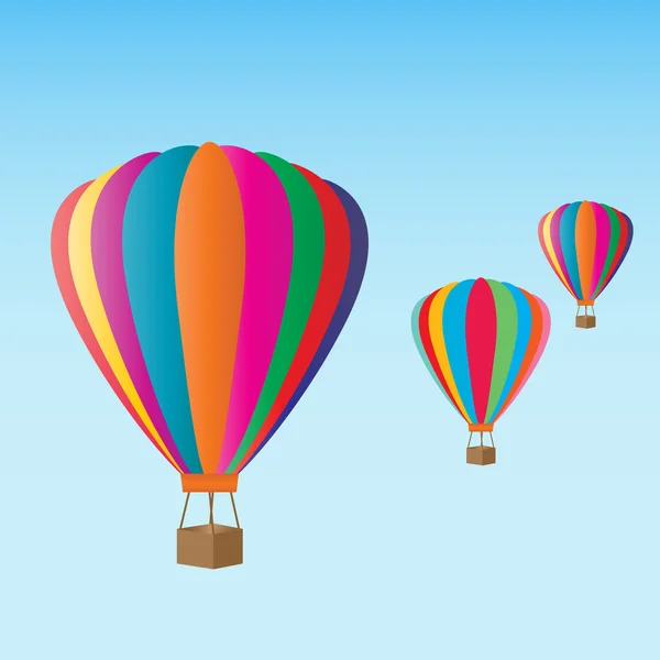 Hot air balloons at the festival — Stock Vector