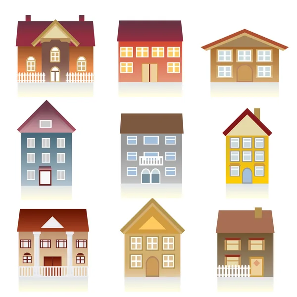 Diverses maisons — Image vectorielle