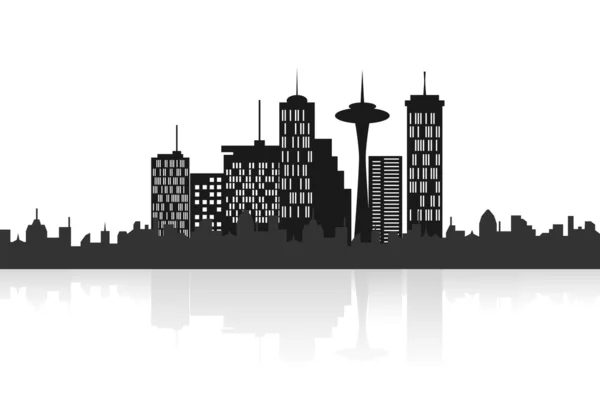 Panoramę miasta miejski — Wektor stockowy