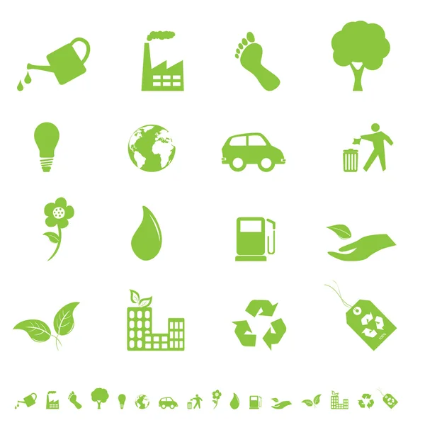 Medio ambiente y Eco iconos — Vector de stock