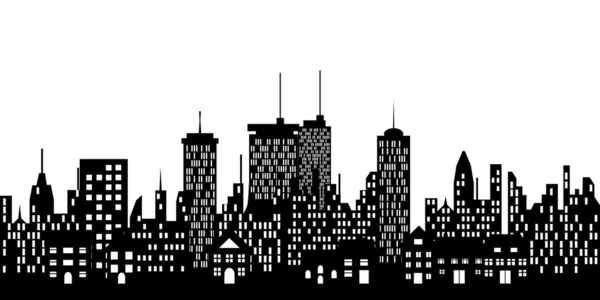Miejskich skyline miasta — Wektor stockowy