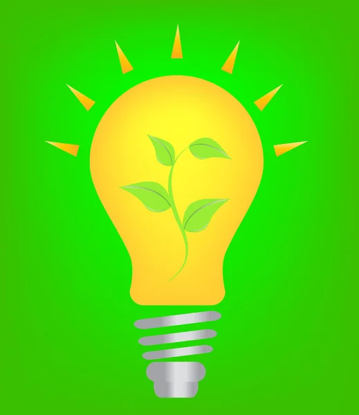 Eco light bulb — Stock Vector