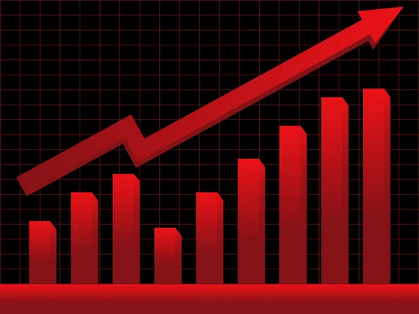 stock vector Stock market chart