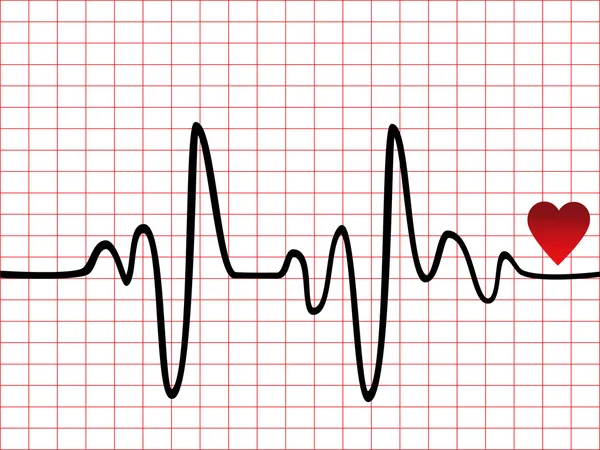 Monitor de batimentos cardíacos — Vetor de Stock