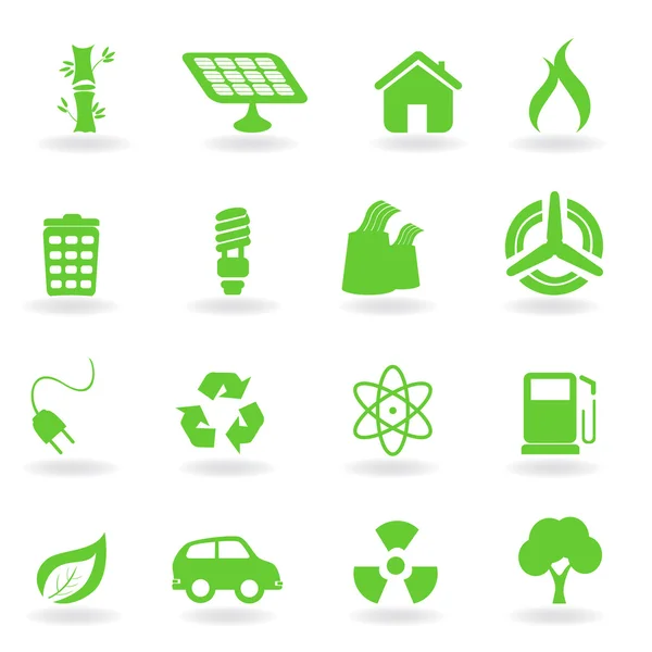 Ecological and environmental symbols — Stock Vector